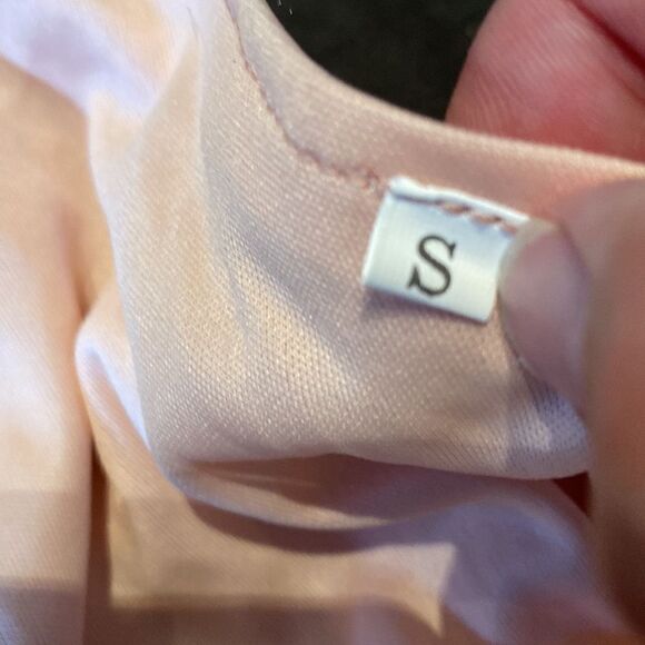 Women’s One Shoulder Pink Sequined Formal Prom Dress Long Leg Slit Size S NWOT - Picture 11 of 11